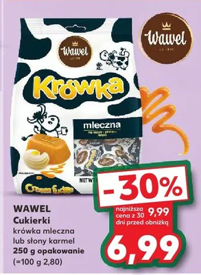 Cukierki krówka słony karmel promocja w Kaufland