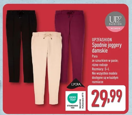 Spodnie joggery damskie promocja w Aldi