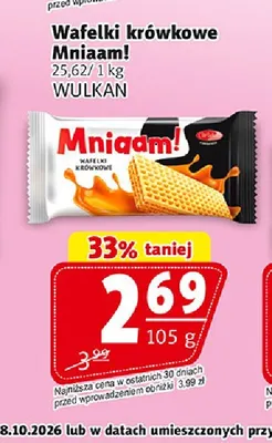 Wafelki krówkowe Mniaam! promocja w Prim Market