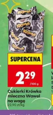 Cukierki Krówka mleczna Wawel na wagę promocja w Biedronka