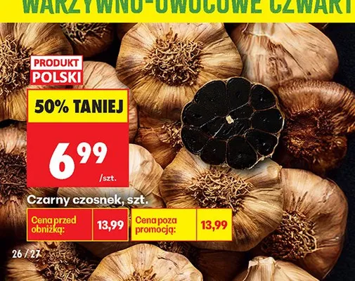 Czarny czosnek promocja w Biedronka