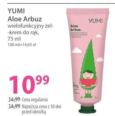 Wielofunkcyjny żel-krem do rąk Aloe Arbuz promocja w Hebe
