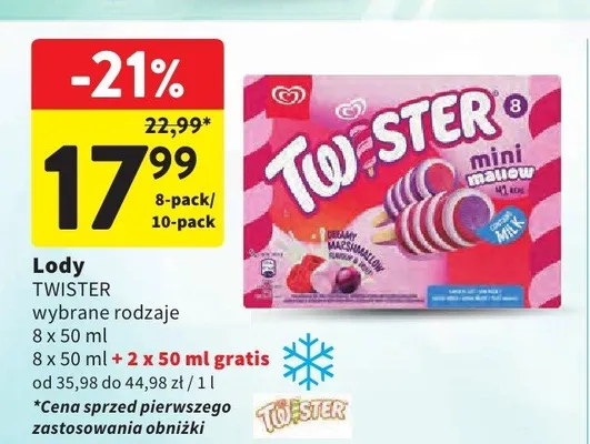 Lody Twister promocja w Intermarche