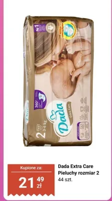 Pieluchy Extra Care rozmiar 2 promocja w Biedronka