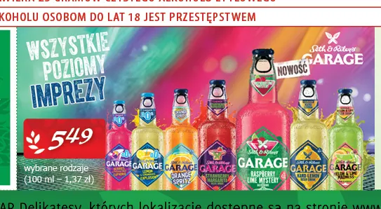 Napój piwny Seth & Riley's Garage Strawberry Margarita promocja w CEZAR Delikatesy