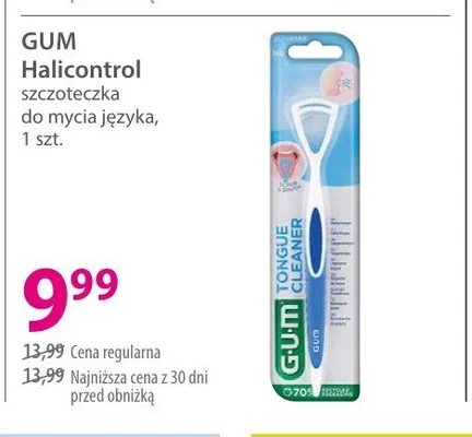 Szczoteczka do mycia języka GUM Halicontrol promocja w Hebe