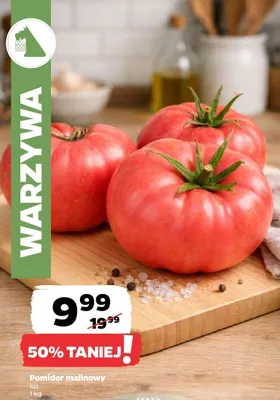 Pomidor malinowy karbowany promocja w Netto
