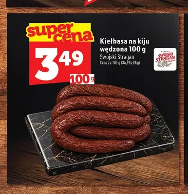 Kiełbasa na kiju wędzona Swojski Stragan promocja w TOPAZ