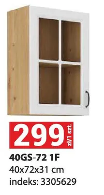 Szafka kuchenna 40GS-72 1F 40x72x31 cm promocja w Merkury Market