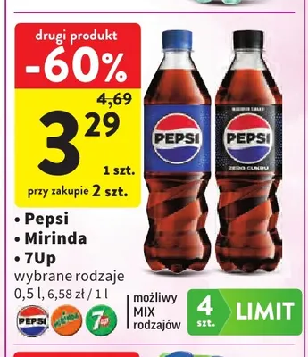 Napój gazowany Pepsi promocja w Intermarche