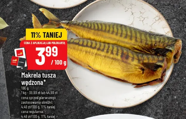 Makrela tusza wędzona promocja w POLOmarket
