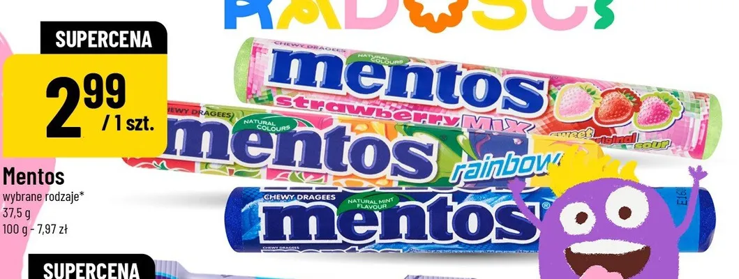 Mentos Rainbow promocja w POLOmarket