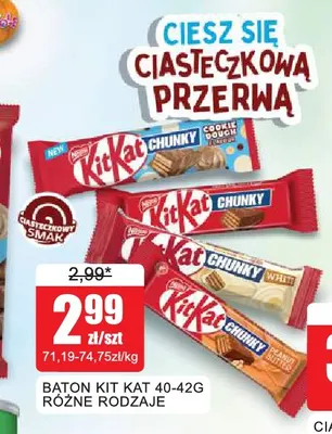 Baton Kit Kat Chunky Peanut Butter promocja w Bingo