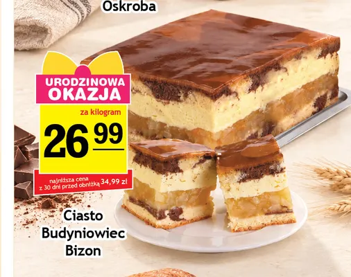 Ciasto Budyniowiec Bizon promocja w Gram Market
