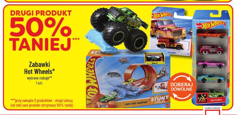 Zabawki Hot Wheels promocja w POLOmarket