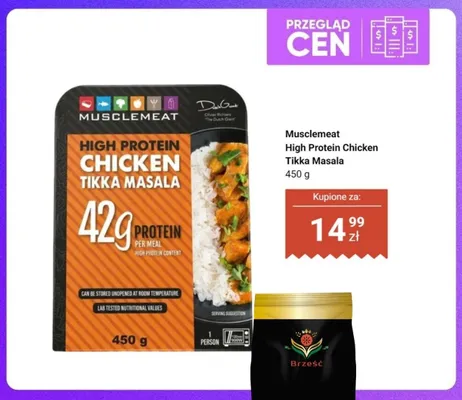 Danie gotowe Musclemeat High Protein Chicken Tikka Masala promocja w Dino
