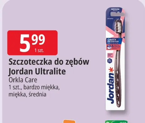 Szczoteczka do zębów Jordan Ultralite bardzo miękka promocja w Leclerc