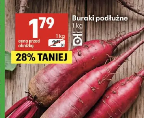 Buraki podłużne promocja w Delikatesy Centrum