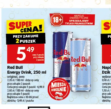 Napój energetyczny Red Bull zero promocja w Twój Market