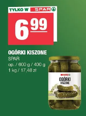 Ogórki kiszone promocja w SPAR