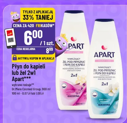 Płyn do kąpieli lub żel 2w1 promocja w POLOmarket