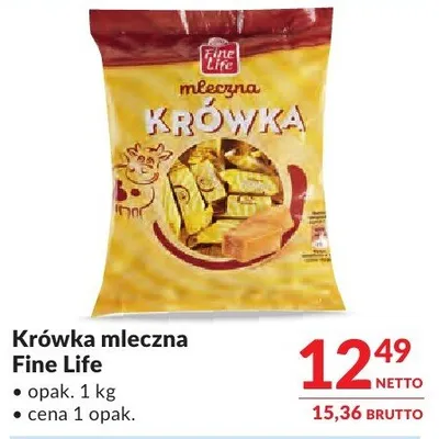 Krówka mleczna Fine Life promocja w Makro