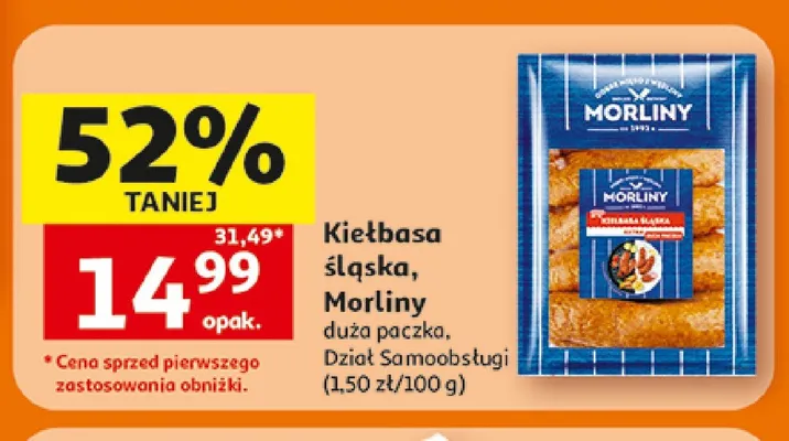 Kiełbasa śląska Morliny promocja w Auchan