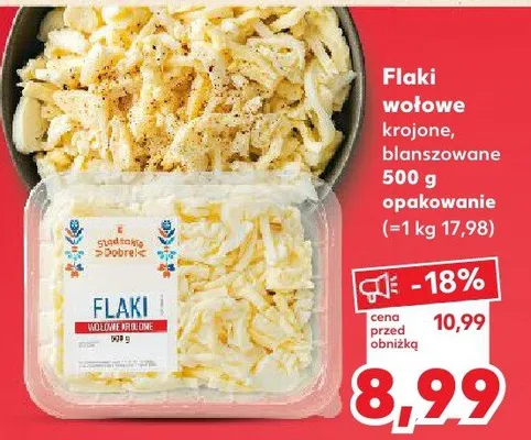 Flaki wołowe krojone, blanszowane promocja w Kaufland
