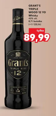Whisky Grant's Triple Wood 12 YO promocja w Kaufland