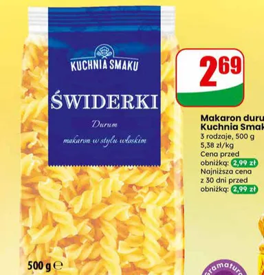 Makaron durum 3 rodzaje promocja w Dino