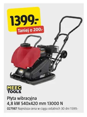 Płyta wibracyjna Meec Tools promocja w Jula