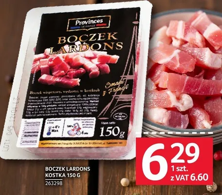 Boczek lardons kostka Provinces promocja w Selgros