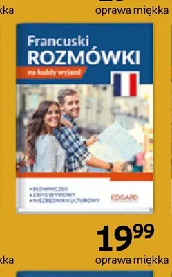 Książka Francuski Rozmówki na każdy wyjazd Edgard promocja w Empik