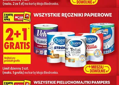 Ręcznik papierowy Velvet Turbo promocja w Biedronka