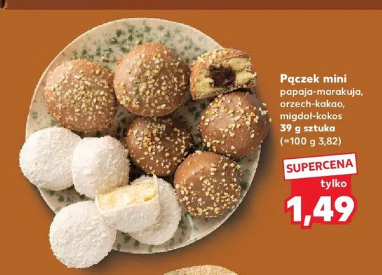 Pączek mini migdał-kokos promocja w Kaufland
