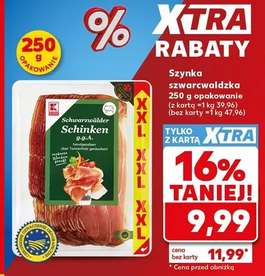 Szynka szwarcwaldzka K-Classic promocja w Kaufland