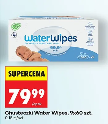 Chusteczki Water Wipes promocja w Biedronka