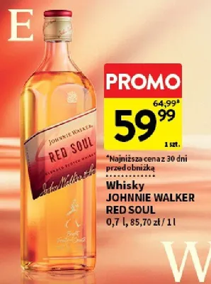 Whisky johnnie walker red soul promocja w Intermarche