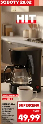 Ekspres przelewowy Robusta promocja w Kaufland