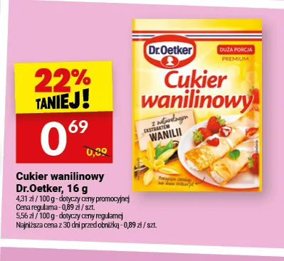 Cukier wanilinowy Dr. Oetker promocja w Twój Market