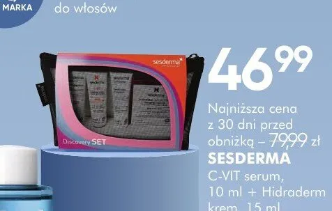 Zestaw SESDERMA C-VIT serum 10ml + Hidraderm krem 15ml + Reti-Age krem 10ml + Acglicolic ampułki 1,5ml, C-VIT ampułka 1,5ml promocja w Super-Pharm