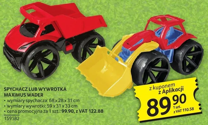 Spychacz lub wytrzykacz Maximus Wader promocja w Selgros