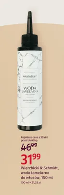Woda lamelarna do włosów Wierzbicki & Schmidt promocja w Rossmann