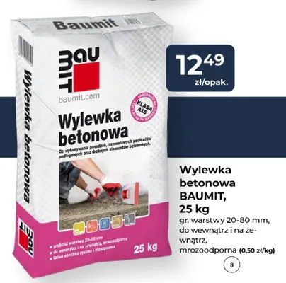 Wylewka betonowa Baumit promocja w PSB Mrówka