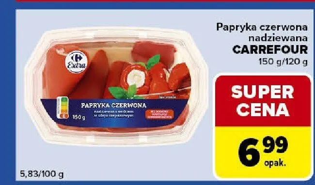 Papryka czerwona nadziewana promocja w Carrefour Express