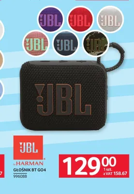 Głośnik BT JBL Go4 promocja w Selgros