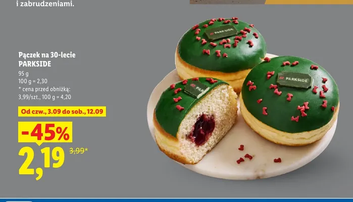 Pączek na 30-lecie Parkside promocja w Lidl