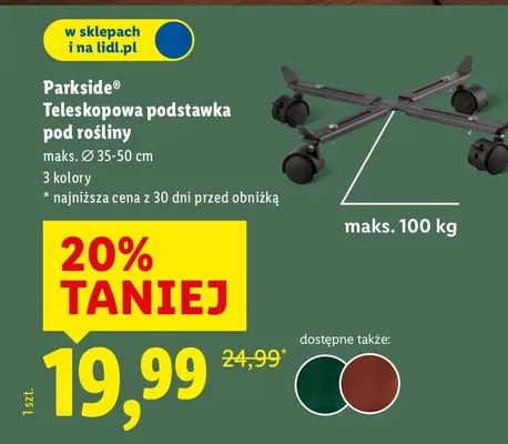 Teleskopowa podstawka pod rośliny Parkside promocja w Lidl