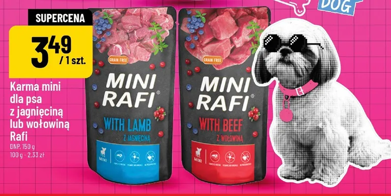 Karma mini z jagnięciną dla psa promocja w POLOmarket