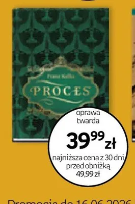 Książka Proces oprawa twarda promocja w Empik